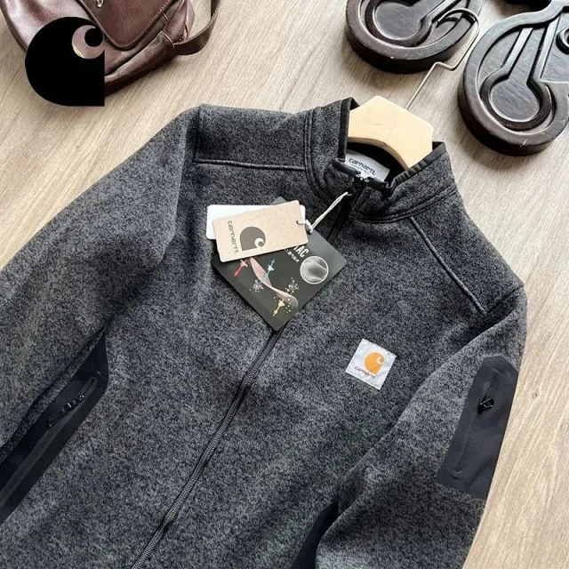 Carhartt Jackets Full-Zip Fleece Jacket with Stand Collar product detail image 7