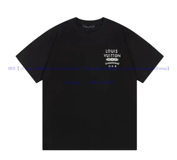 Louis Vuitton Graphic Print Black T-Shirt - 1