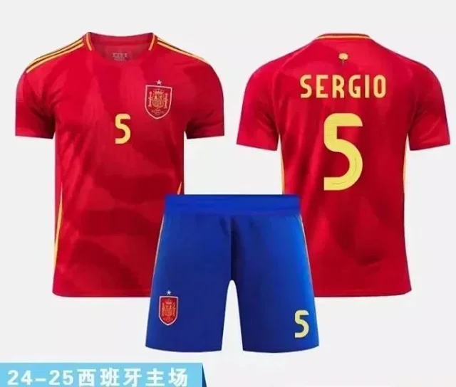 Unbranded Spain National Team Football Jersey Set product detail image 8