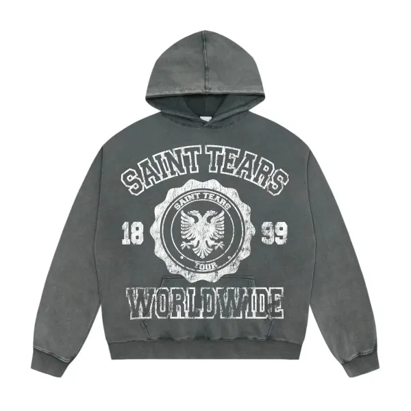 Saint Tears Worldwide Tour Hoodie Gray - 1