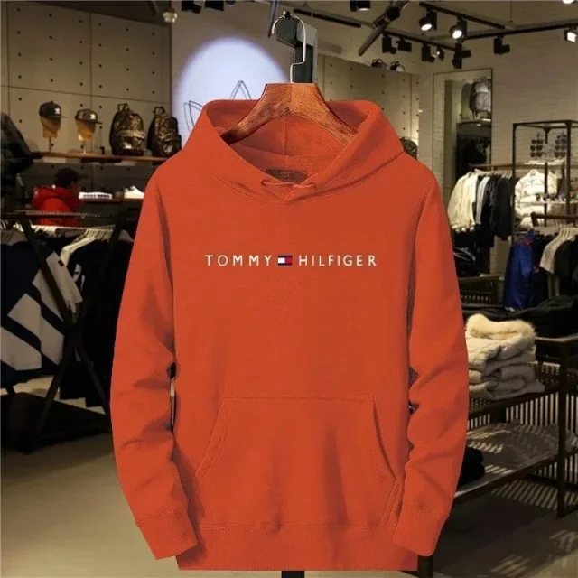 Tommy Hilfiger Hoodies & Sweatshirts Logo Pullover Hoodie with Kangaroo Pocket product detail image 6