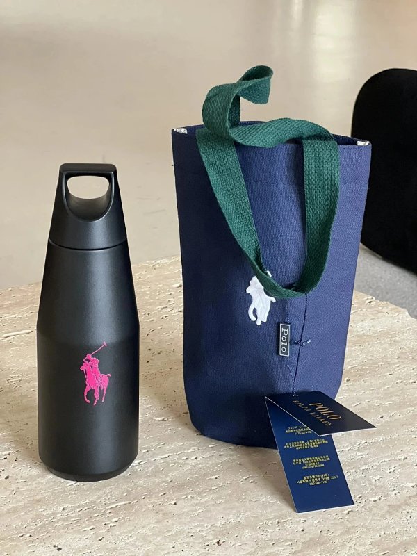 Polo Ralph Lauren Neon Pink Pony Insulated Water Bottle and Canvas Tote Bag Set product listing in Litbuy spreadsheet finds