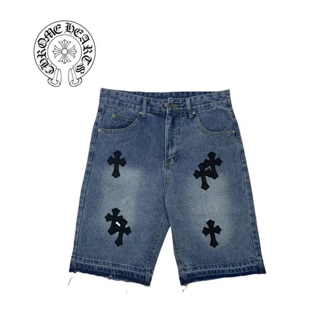 Unbranded Shorts Denim with Cross Appliqués product detail image 1