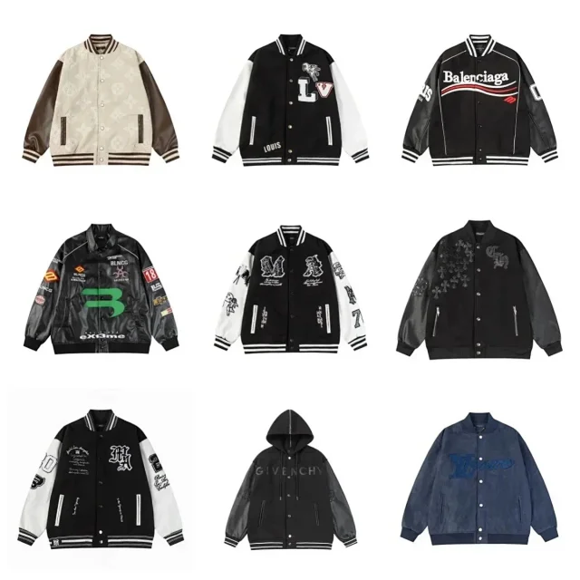 Louis Vuitton Jackets Varsity Jacket with Embroidered Patches product detail image 1
