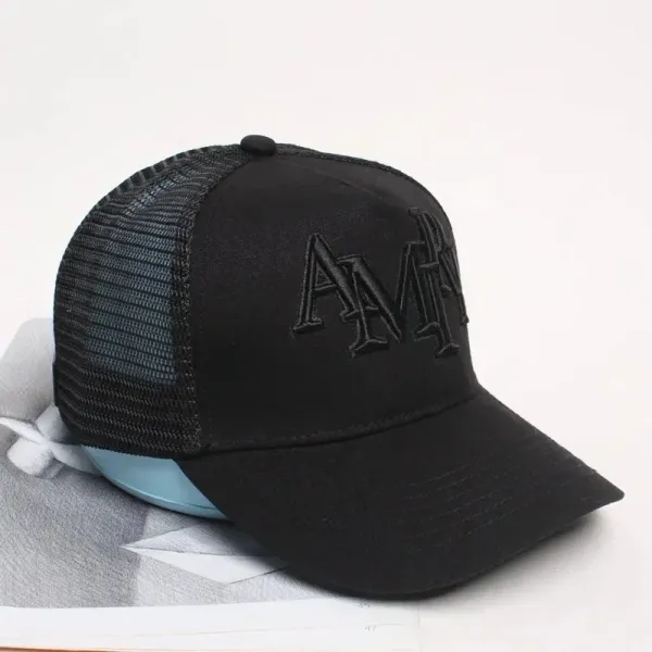 Amiri Angel Rose Trucker Cap Black - 8