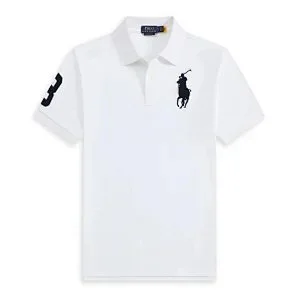 Polo Ralph Lauren Shirts Big Pony short-sleeve shirt with number 3 sleeve patch product detail image 4