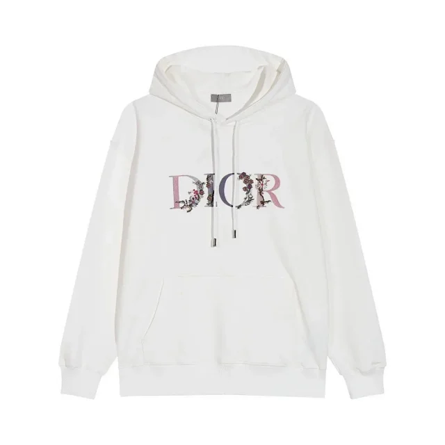Dior Hoodies & Sweatshirts Hooded sweatshirt with CD embroidery or Oblique embossing product detail image 10
