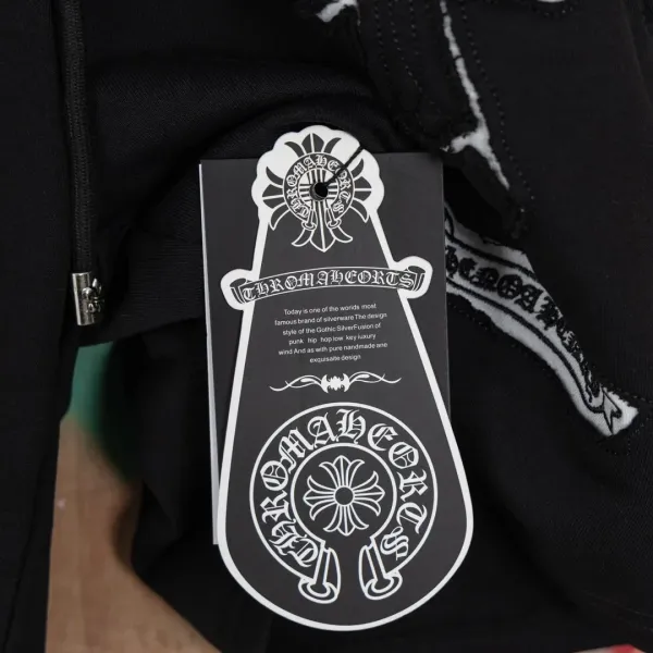 Chrome Hearts x Unknown Brand Cross-Embellished Black Shorts - 11