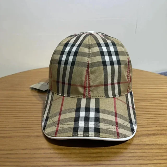 Burberry Hats Plaid Baseball Cap product detail image 4