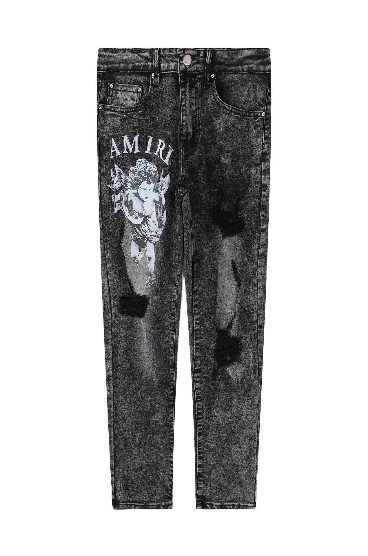 AMIRI Jeans Distressed Graphic Patch image 4