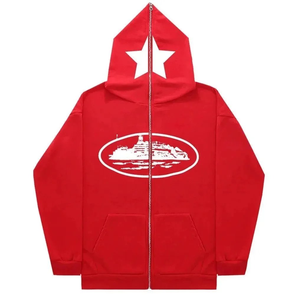 Trapstar Hoodies & Sweatshirts SQ002 zip-up hoodie with graphic prints — 13 red