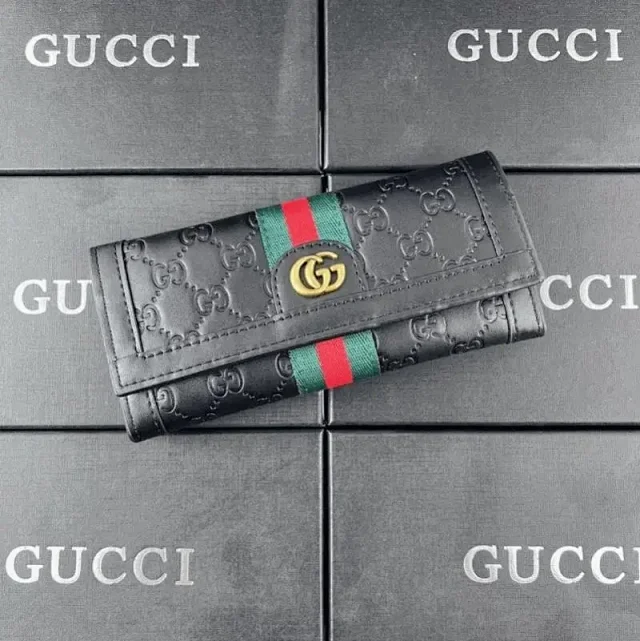 Gucci Wallets & Card Holders GG Monogram Web Stripe Wallet product detail image 1