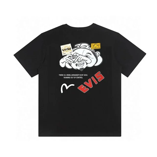 Evisu T-Shirts Logo Graphic Short-Sleeve T-Shirt product detail image 6