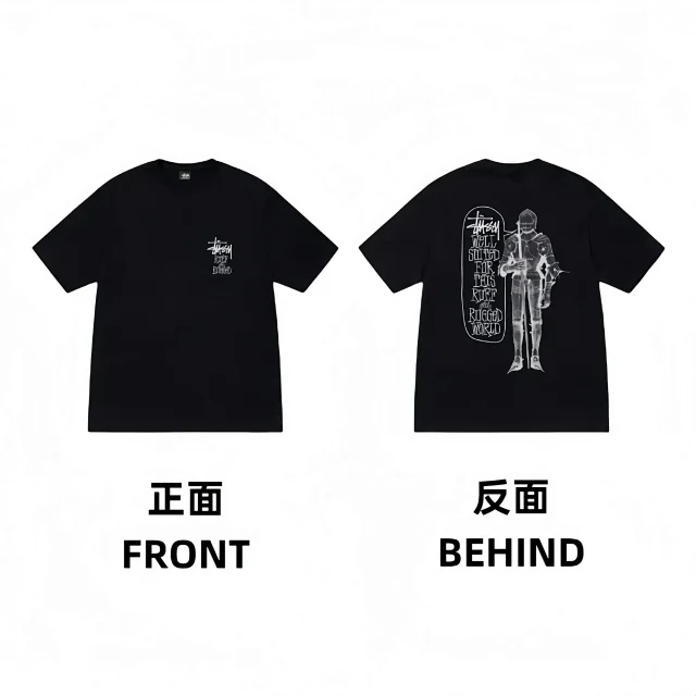 Stüssy T-Shirts Short-Sleeve Graphic Logo Print product detail image 7