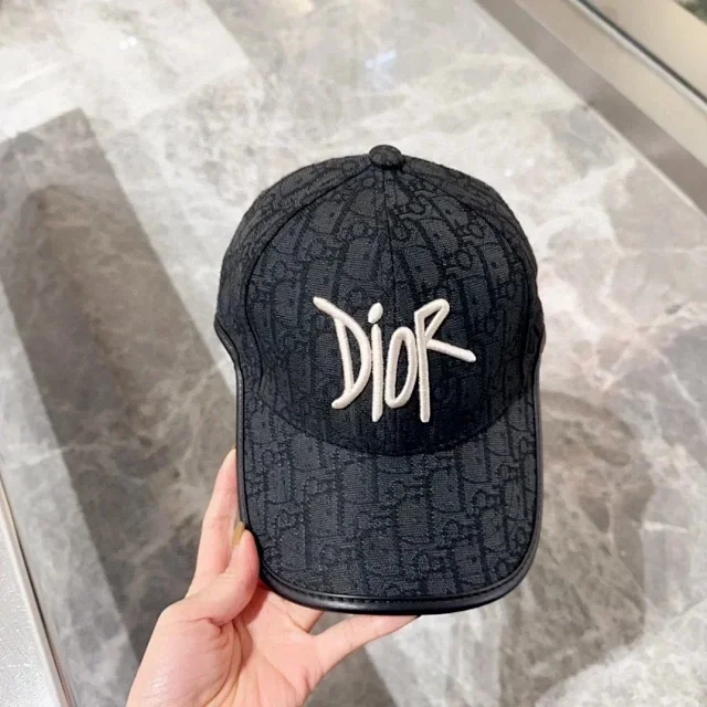 Dior Hats Oblique Monogram Baseball Cap with Embroidered Logo product detail image 4