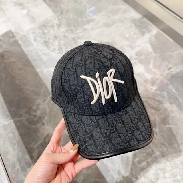 Dior Hats Oblique Monogram Baseball Cap with Embroidered Logo product detail image 6