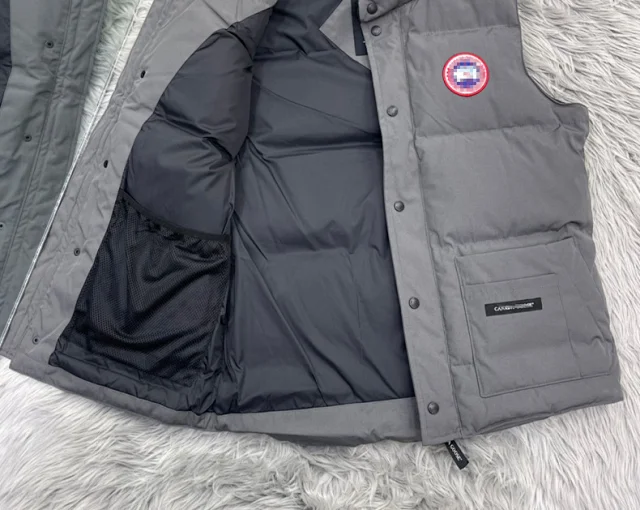 Canada Goose Vests Quilted stand-collar padded vest with snap closure and patch pockets product detail image 14