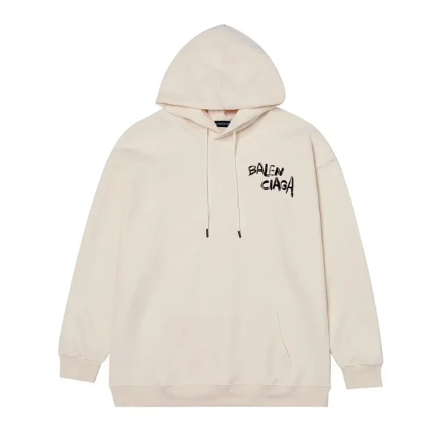 Balenciaga Hoodies & Sweatshirts Graffiti Logo Pullover Hoodie product detail image 4