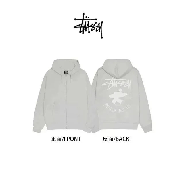 Stüssy Hoodies & Sweatshirts Zip-up hooded sweatshirt with logo graphics product detail image 4
