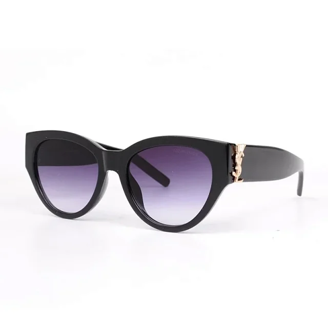 Saint Laurent Eyewear Cat-Eye Sunglasses with YSL Logo Temples product detail image 4