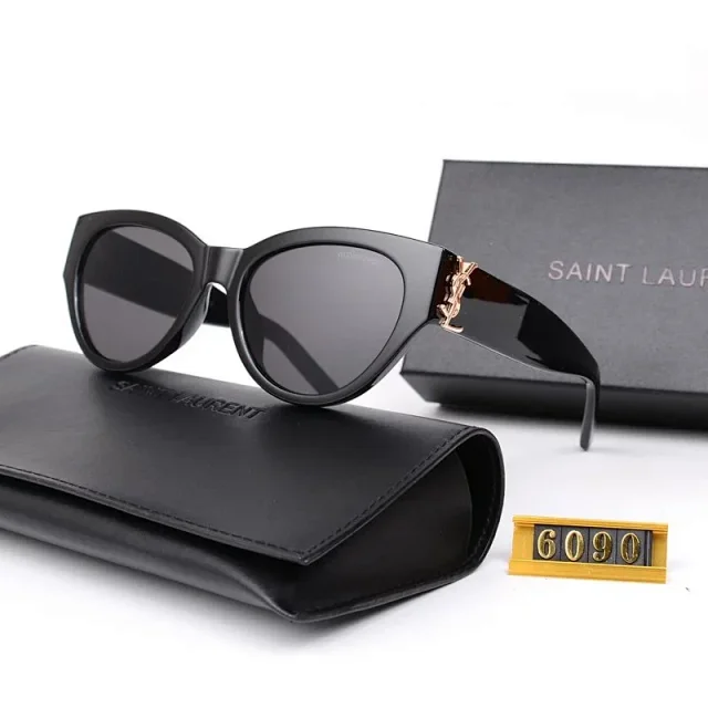 Saint Laurent Eyewear Cat-Eye Sunglasses with YSL Logo Temples product detail image 9