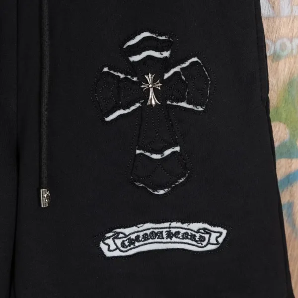 Chrome Hearts x Unknown Brand Cross-Embellished Black Shorts - 8