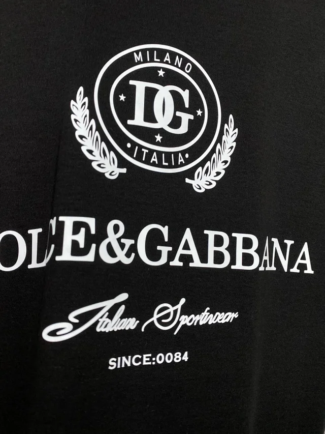 Dolce & Gabbana T-Shirts Long-Sleeve Logo Print T-Shirt product detail image 4