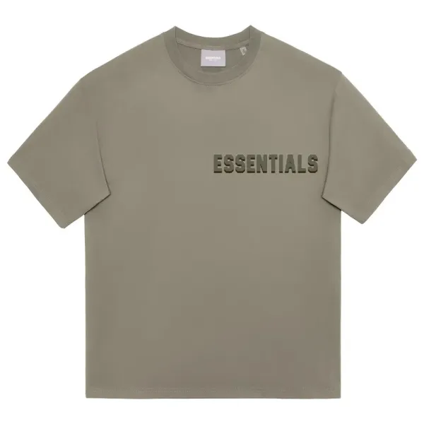 Fear of God Essentials Logo T-Shirt Olive Green T-Shirt - 1