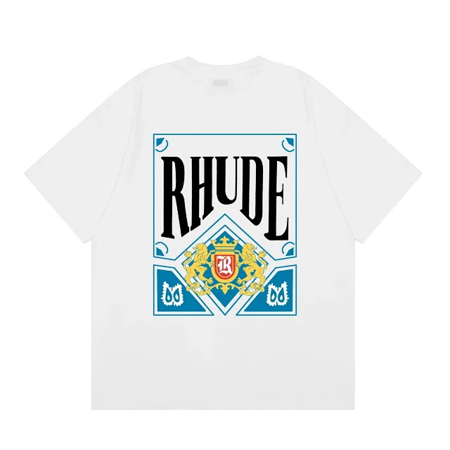 Rhude T-Shirts Graphic logo print product detail image 3