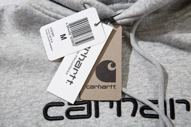 Carhartt Hoodies & Sweatshirts Logo-embroidered pullover hoodie with kangaroo pocket product detail image 10