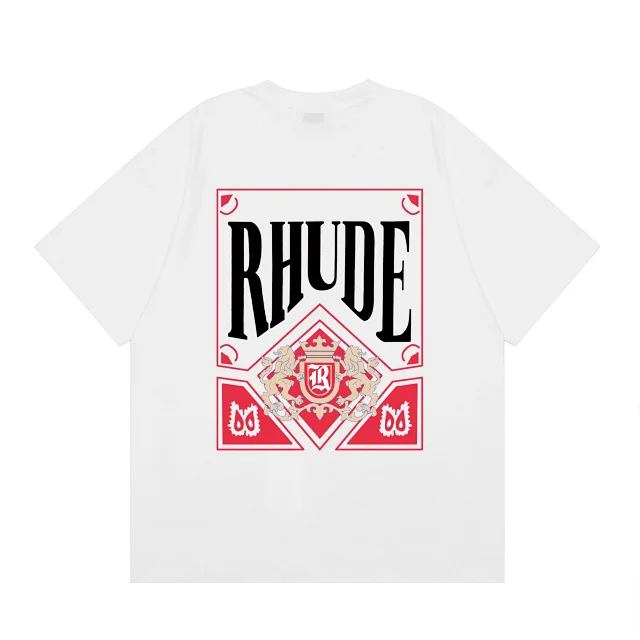 Rhude T-Shirts Graphic logo print product detail image 4
