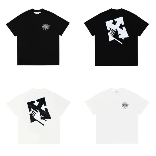 Off-White x United Arrows 'United Care' Multicolor Graphic Print T-Shirt - 14