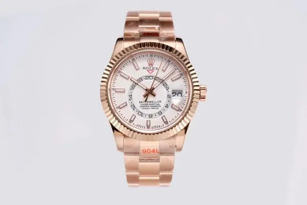 Rolex Sky-Dweller White Dial Rose Gold Mechanical Watch - 1