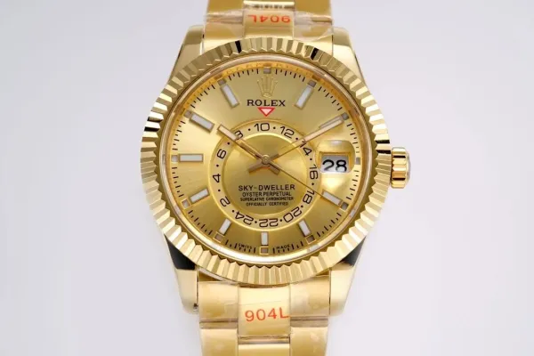 Rolex Sky-Dweller 904L Gold Mechanical Watch - 1