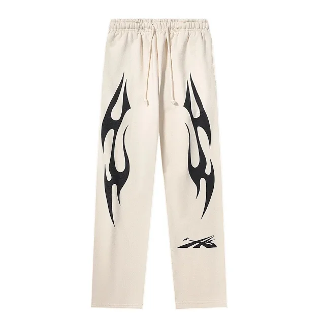 Unbranded Trousers Drawstring with tribal flame graphics product detail image 1