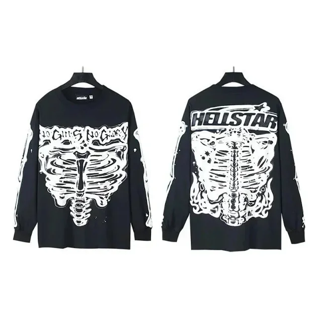 Hellstar T-Shirts Long-Sleeve Graphic Crewneck product detail image 5