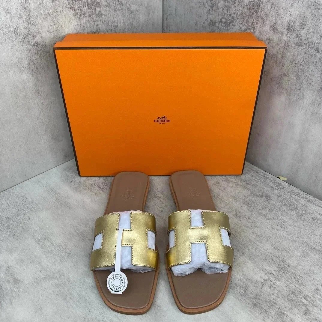Hermès Slippers Oran H-cut slide sandals image 3