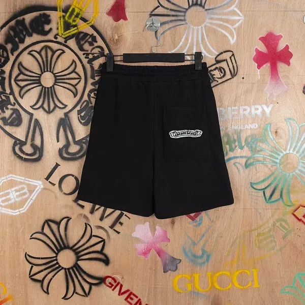 Chrome Hearts x Unknown Brand Cross-Embellished Black Shorts - 4