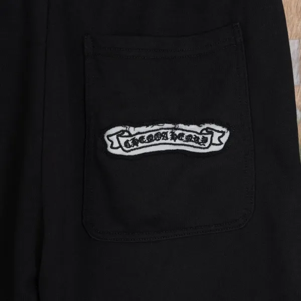 Chrome Hearts x Unknown Brand Cross-Embellished Black Shorts - 6