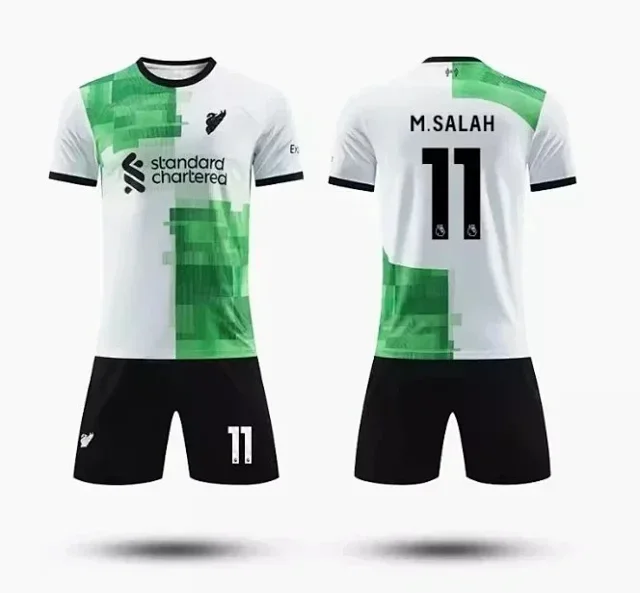 Liverpool FC Football Jerseys Mohamed Salah No. 11 Kit product detail image 4