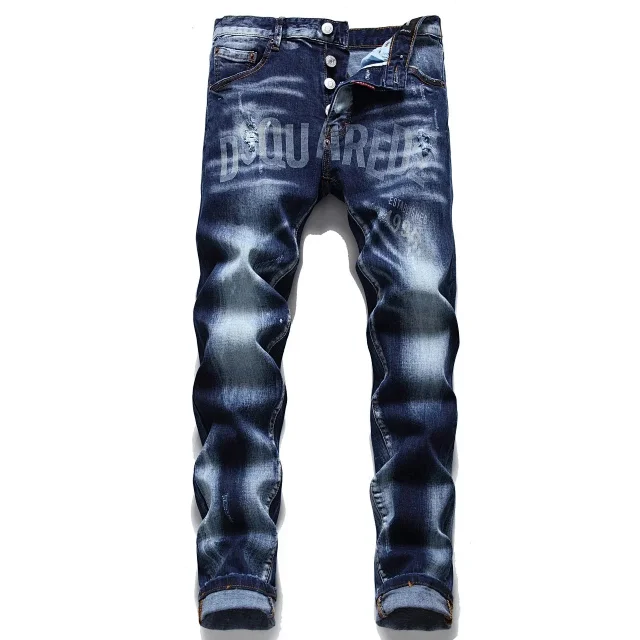 Dsquared2 Jeans distressed paint-splatter slim-fit product detail image 4