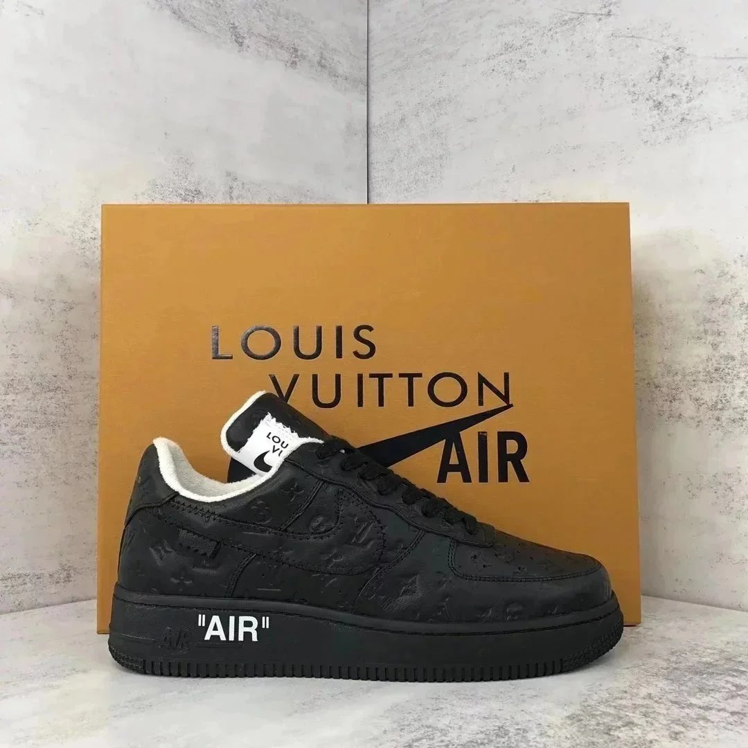 Louis Vuitton x Nike Air Force 1 Low Damier Check White Sneakers - 7