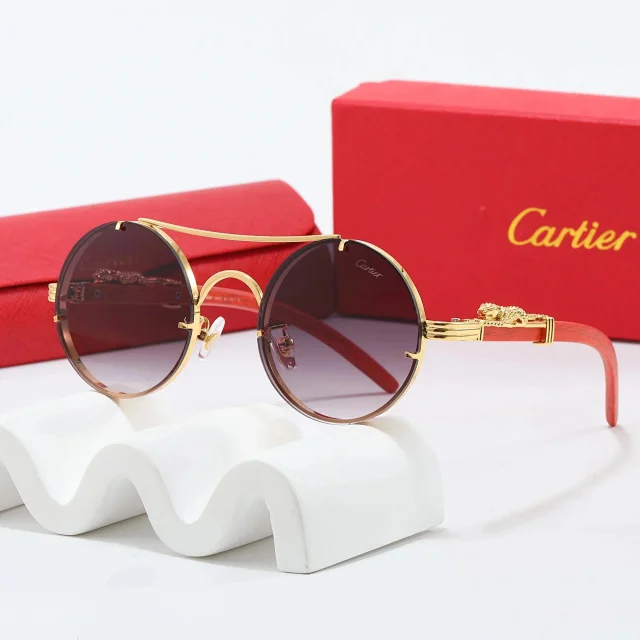 Cartier Eyewear Assorted metal-frame sunglasses designs product detail image 10