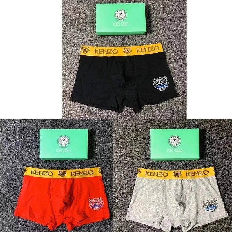 Lacoste Underwear Boxer Briefs — 2KENZO Gray Black Red Gift Set