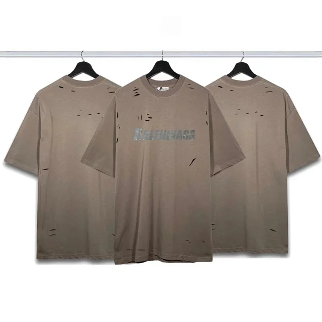 Balenciaga T-Shirts Short-Sleeve Logo Graphic T-Shirt product detail image 8