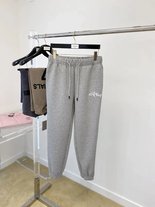 Palm Angels Trousers Logo-print drawstring jogger product detail image 3