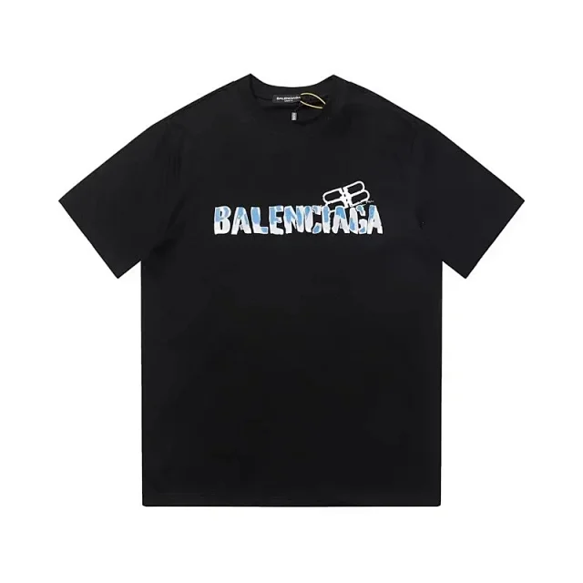 Balenciaga T-Shirts Short-Sleeve Crew-Neck Graphic product detail image 1