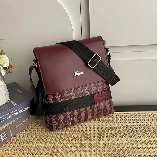 Lacoste Crossbody Bags Flap Satchel with Detachable Pouch product detail image 8