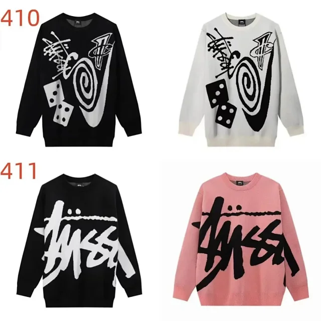 Stüssy Knitwear Graphic Logo Knit Crewneck Sweater product detail image 2