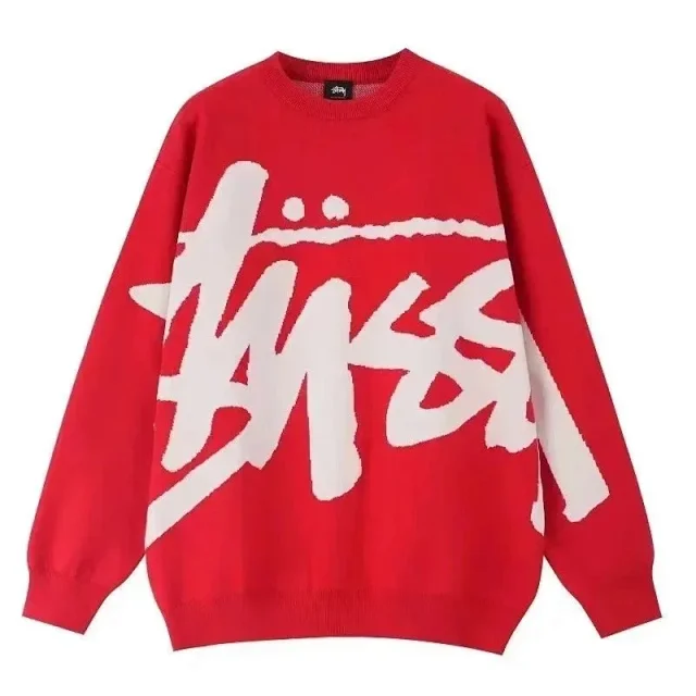 Stüssy Knitwear Graphic Logo Knit Crewneck Sweater product detail image 9